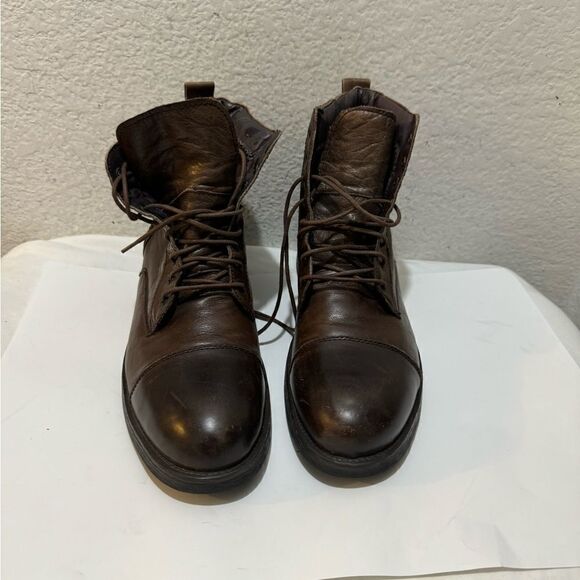 J. Murphy By Johnston & Murphy Mens Size 12 Ankle Boots Brown Leather - Picture 4 of 13